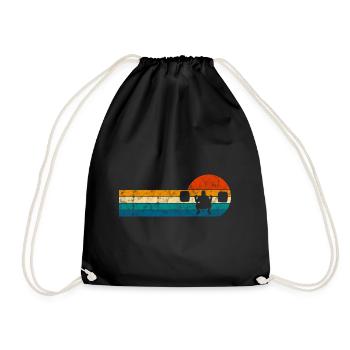 Musculation Bodybuilder GYM Fitnessstudio Retro - Sac de sport léger - noir - Devant