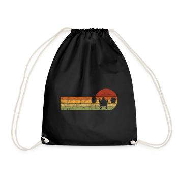 Musculation Bodybuilder GYM Fitnessstudio Retro - Sac de sport léger - noir - Devant