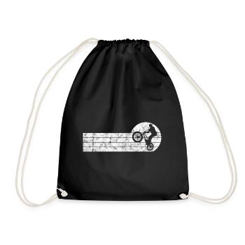 BMX Vélo Vélo Rétro Cadeau Vélo Motocross - Sac de sport léger - noir - Devant