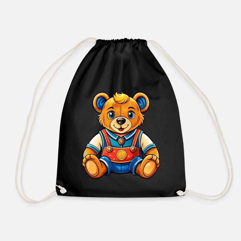 Süßer Teddy - Turnbeutel - Schwarz
