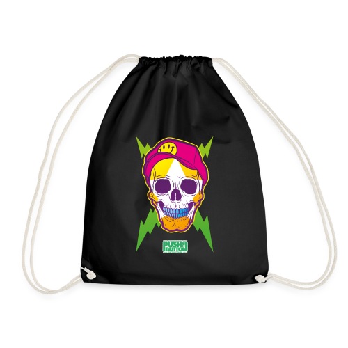 Ptb Skullhead with PTB Logo Backprint - Drawstring Bag
