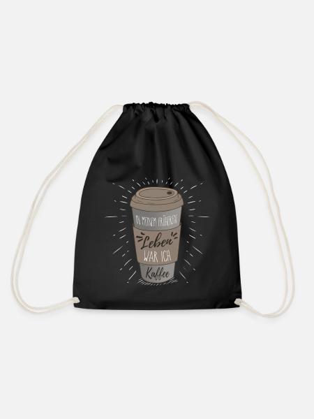 IN MEINEM FRÜHEREN LEBEN - KAFFEE - Turnbeutel - Schwarz