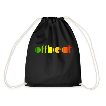 Offbeat, Reggae music - Drawstring Bag - black - Back