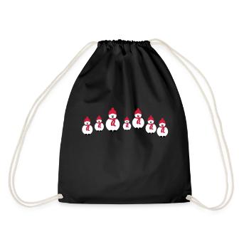 bonhomme de neige équipage - Sac de sport léger - noir - Dos