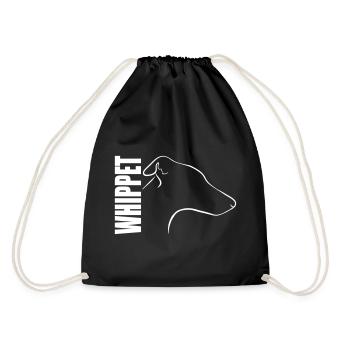 WHIPPET PROFIL WILSIGNS - Turnbeutel - Schwarz - Hinten