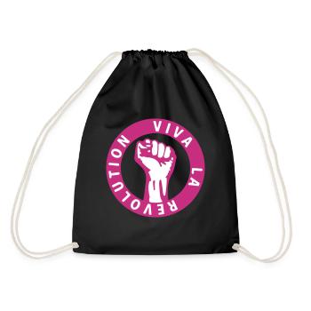 Viva La Revolution - Turnbeutel - Schwarz - Hinten