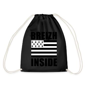 Breizh inside drapeau - Sac de sport léger - noir - Dos