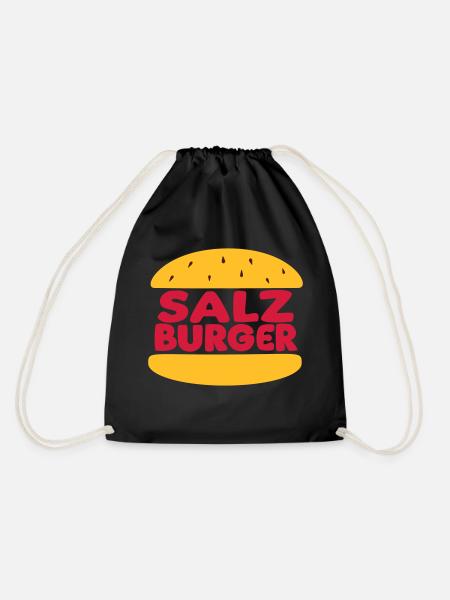 Salzburger - der beste Burger - Turnbeutel - Schwarz