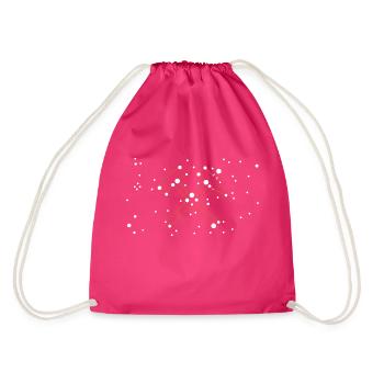 Bergbau - Sternzeichen "Schlägel & Eisen" - Turnbeutel - Fuchsia - Hinten