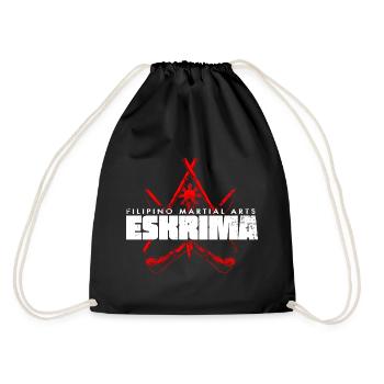 Eskrima Kali Arnis - Turnbeutel - Schwarz - Hinten
