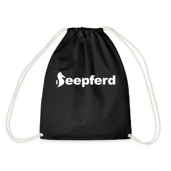 Seepferd - Turnbeutel - Schwarz - Hinten
