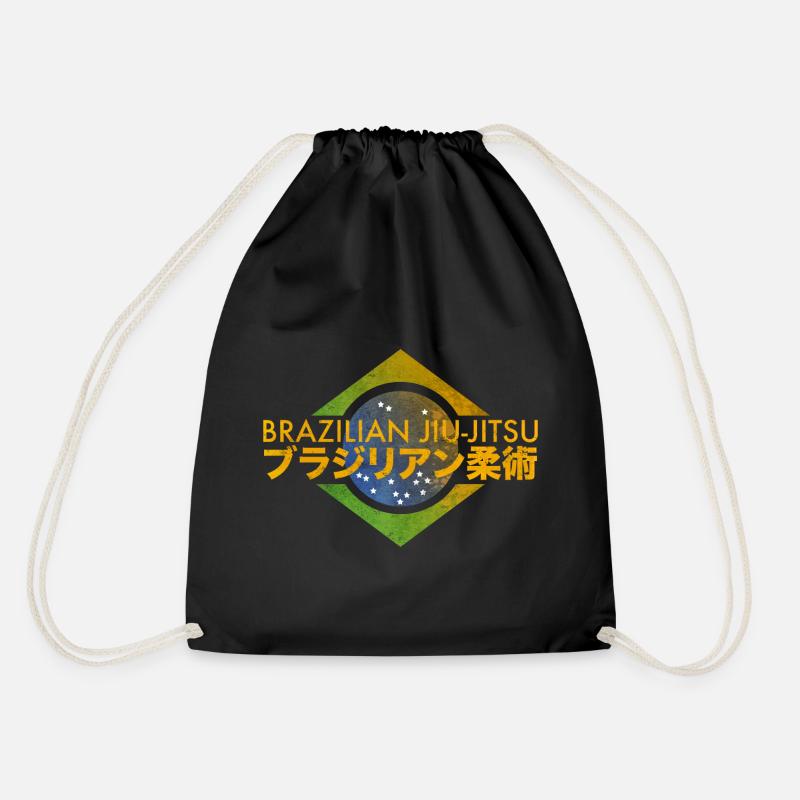 Brazilian Jiu-Jitsu Farben Brasilien - Turnbeutel - Schwarz