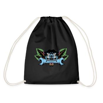 Mechnanic Tattoo - Drawstring Bag - black - Back
