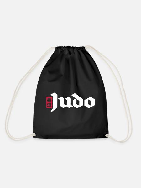 judo - Drawstring Bag - black
