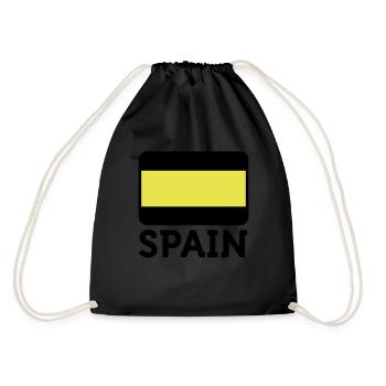Drapeau national de l Espagne - Sac de sport léger - noir - Dos