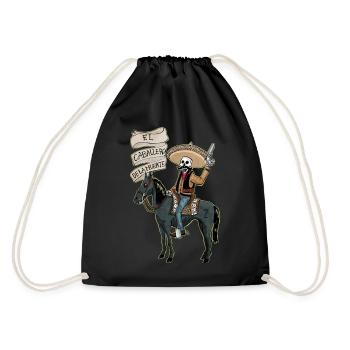 El Caballero de la muerte - Drawstring Bag - black - Back