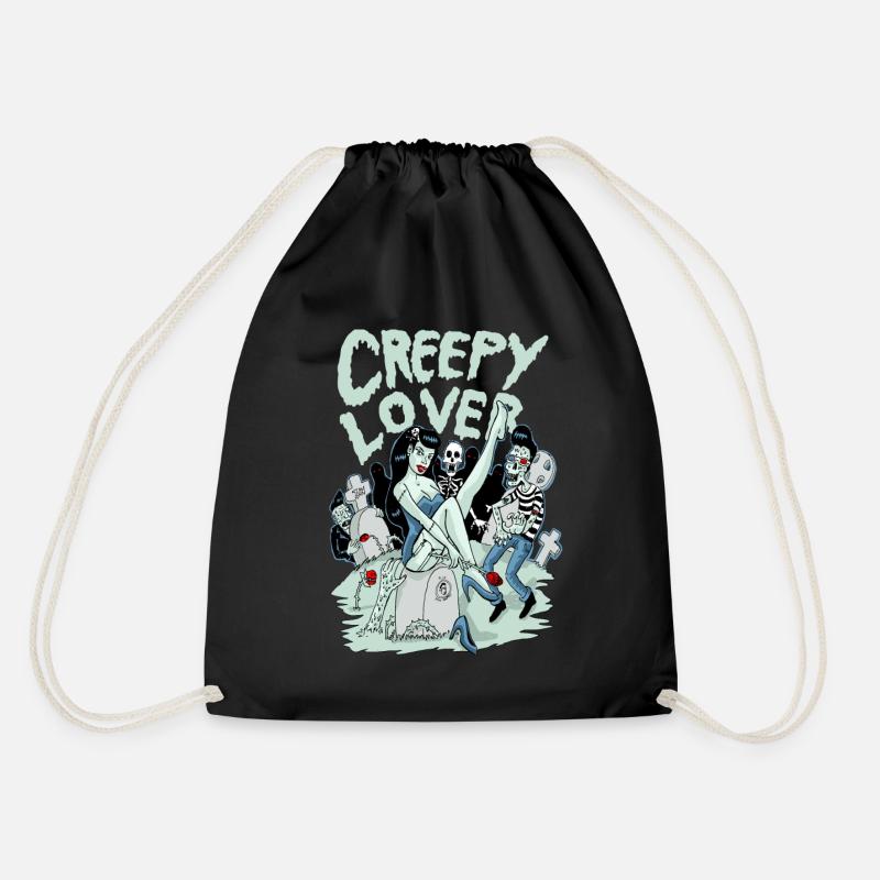 creepylover - Drawstring Bag - black