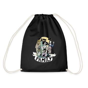 family_monster - Sac de sport léger - noir - Dos