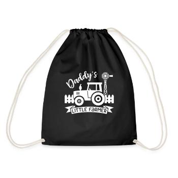 Little Farmer Daddy - Drawstring Bag - black - Back