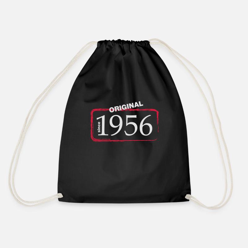 1956 - Drawstring Bag - black
