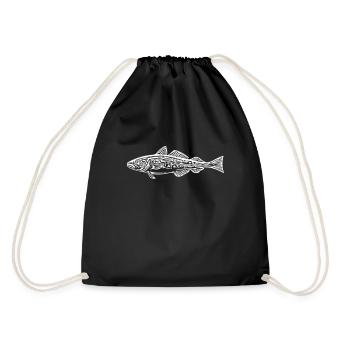 cod - Drawstring Bag - black - Back