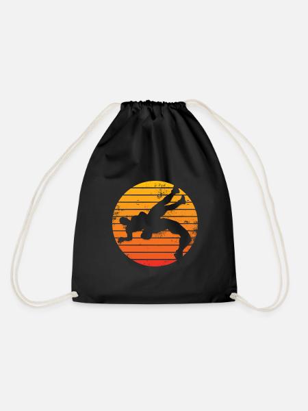 Retro Ringer - Turnbeutel - Schwarz