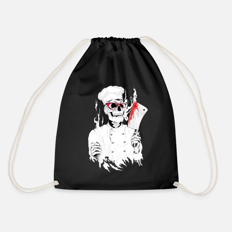 Chef tueur avec des lunettes rouges killer chef - Sac de sport léger - noir