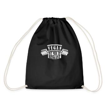 Vegan Ist Mir Zu Riskant Bodybuilding Training Gym - Turnbeutel - Schwarz - Hinten