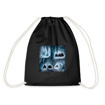 cave - Drawstring Bag - black - Back
