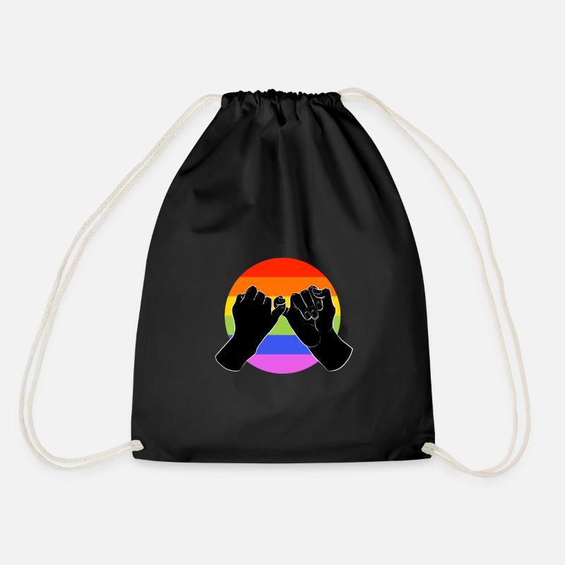 Gay Pride - Drawstring Bag - black