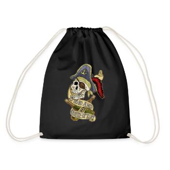 Yo ho ho and a bottle of rum - Turnbeutel - Schwarz - Hinten