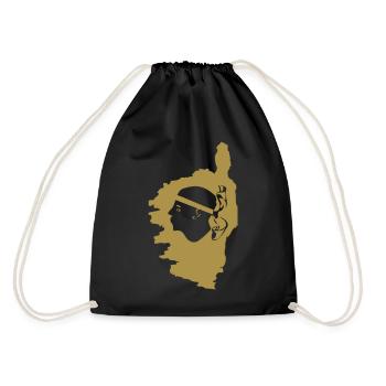 map corse - Sac de sport léger - noir - Dos