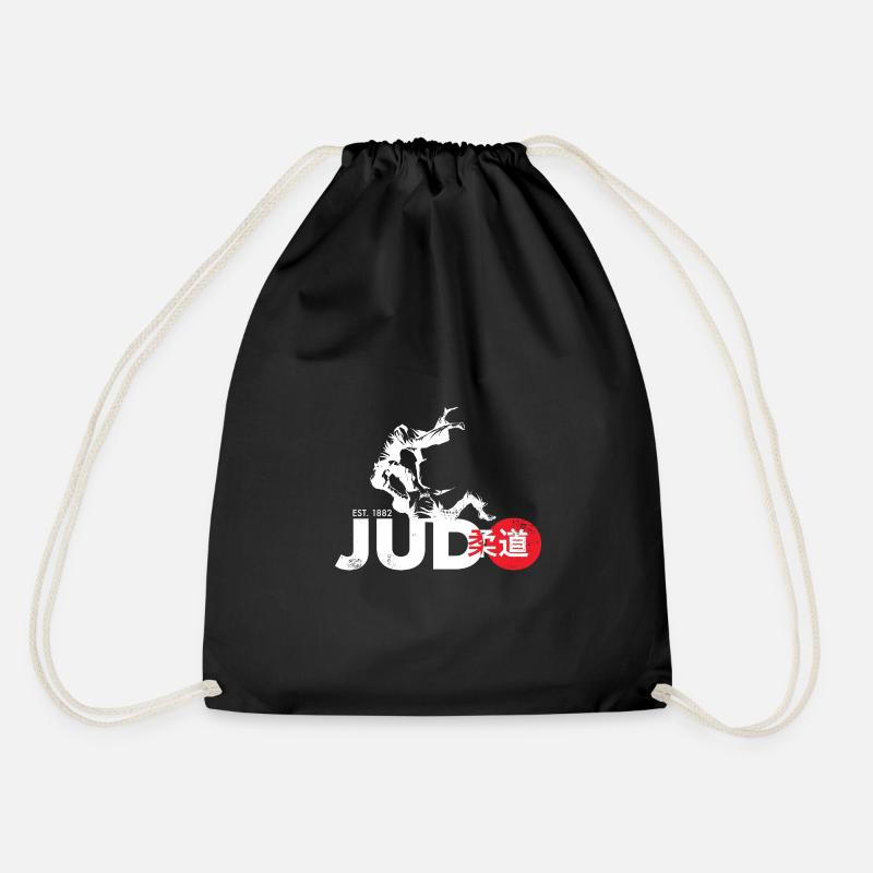 judo - Drawstring Bag - black