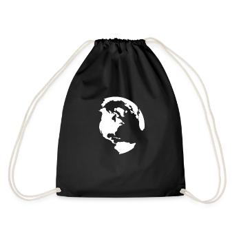 Earth Environmental Protection Earth | Save the earth - Drawstring Bag - black - Back