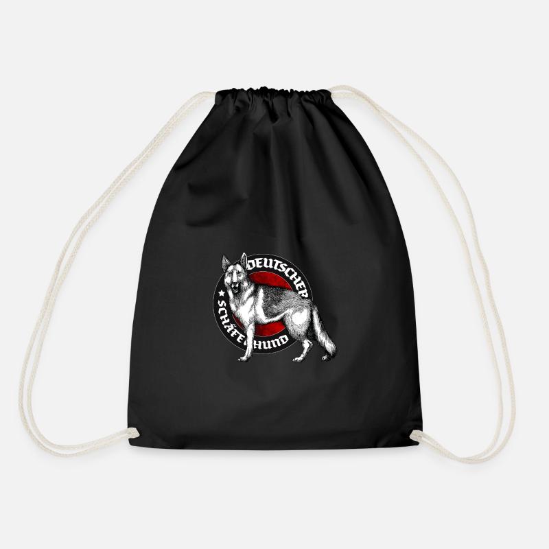 Deutscher Schäferhund - Turnbeutel - Schwarz