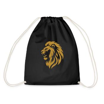 Silhouette Tête De Lion - Sac de sport léger - noir - Dos