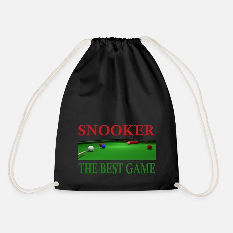 Snooker, Snooker Masters, Billiards - Drawstring Bag - black