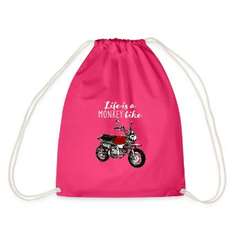 Life is a Monkey Bike - Sac de sport léger - fuchsia - Dos