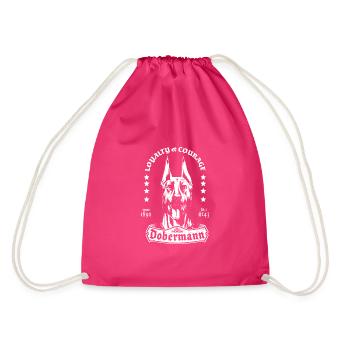 Doberman - Sac de sport léger - fuchsia - Dos