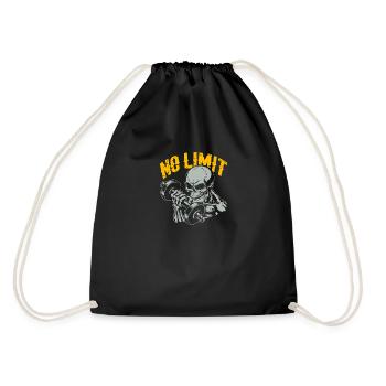 Entraînement de musculation du crâne et No Limit - Sac de sport léger - noir - Dos