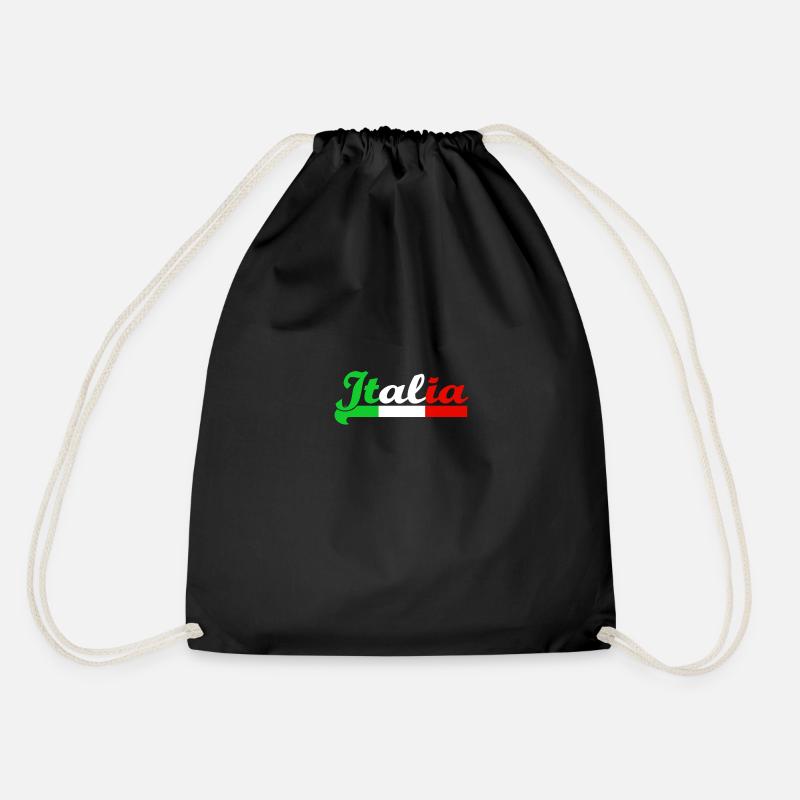 Italia - Drawstring Bag - black