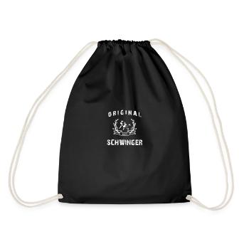 Original 100% Schwinger! 1.0 - Turnbeutel - Schwarz - Hinten