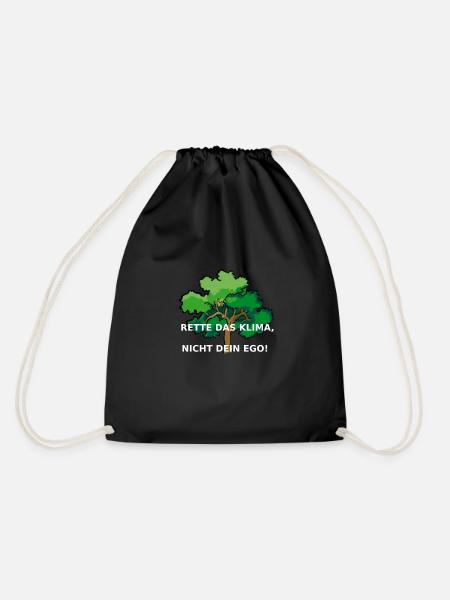 Sauvez le climat, pas votre ego ! - Sac de sport léger - noir