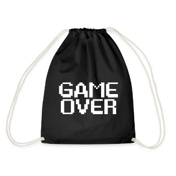 Fin de partie de jeu style retro - GAME OVER - Sac de sport léger - noir - Dos