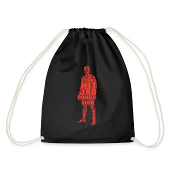 Boxer - Boxing Terms Boxing Fighter Gift Idea - Turnbeutel - Schwarz - Hinten