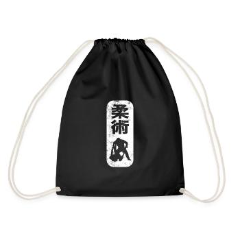 Brazilian Jiu-Jitsu BJJ - Drawstring Bag - black - Back