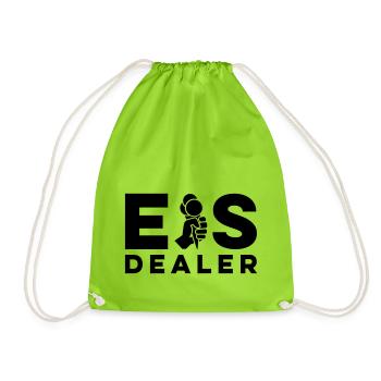 eis dealer eisverkäufer sommer - Turnbeutel - Neongrün - Vorne