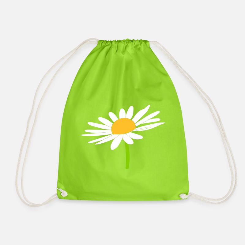 Margariten rose - Turnbeutel - Neongrün