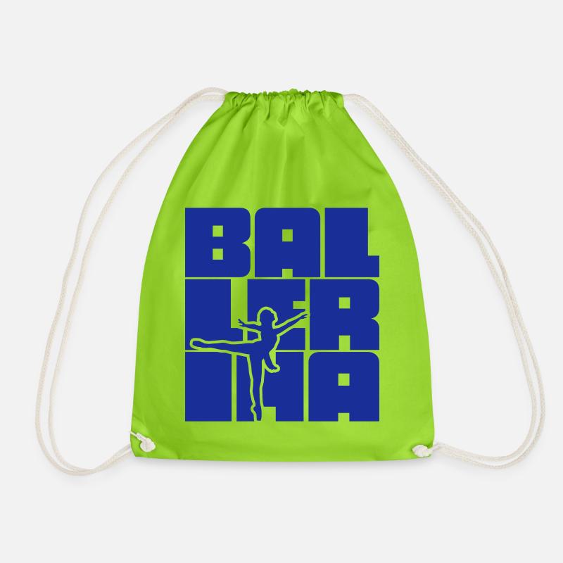 Ballerina - Turnbeutel - Neongrün