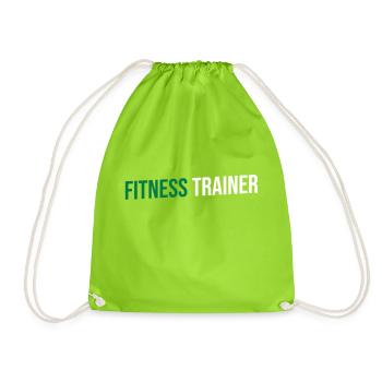 préparateur physique vert noir - Sac de sport léger - vert néon - Devant